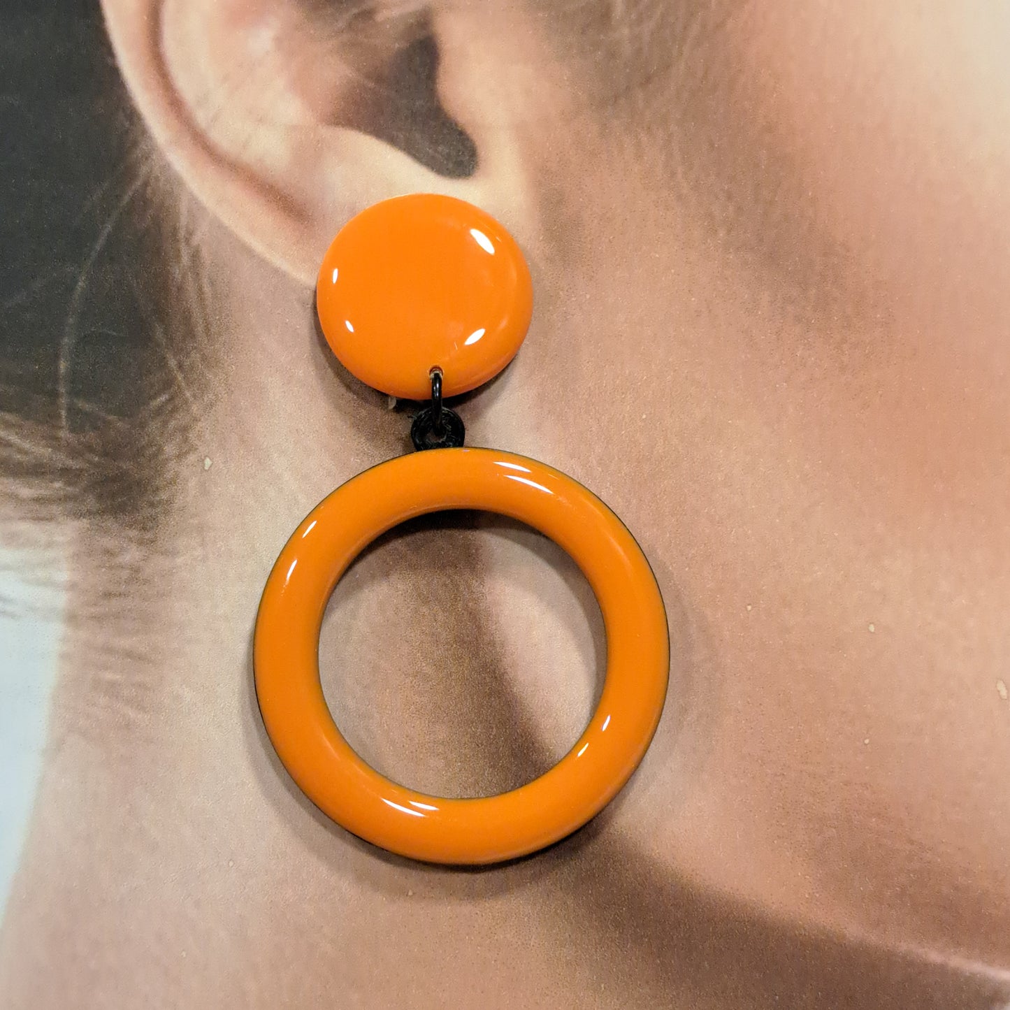 Boucles clips Créole orange THIERRYJOO