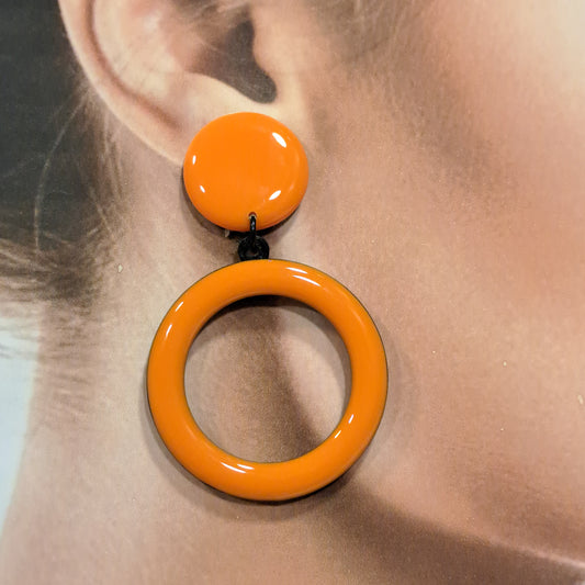 Boucles clips Créole orange THIERRYJOO