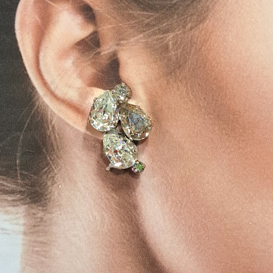 Boucles clips cristal CREZUS