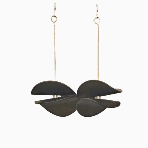 Boucles percées Mobile noir OANA MILLET