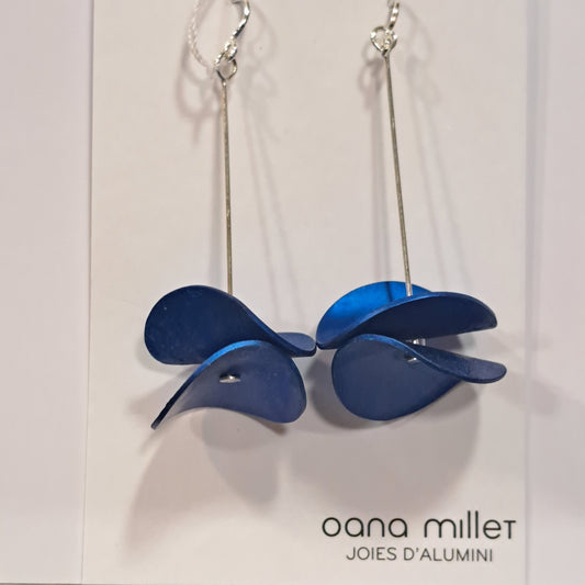 Boucles percées Mobile bleu OANA MILLET