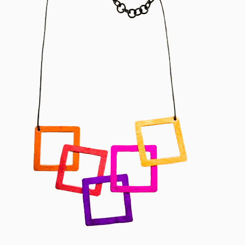 Collier Carrés multicolore OANA MILLET