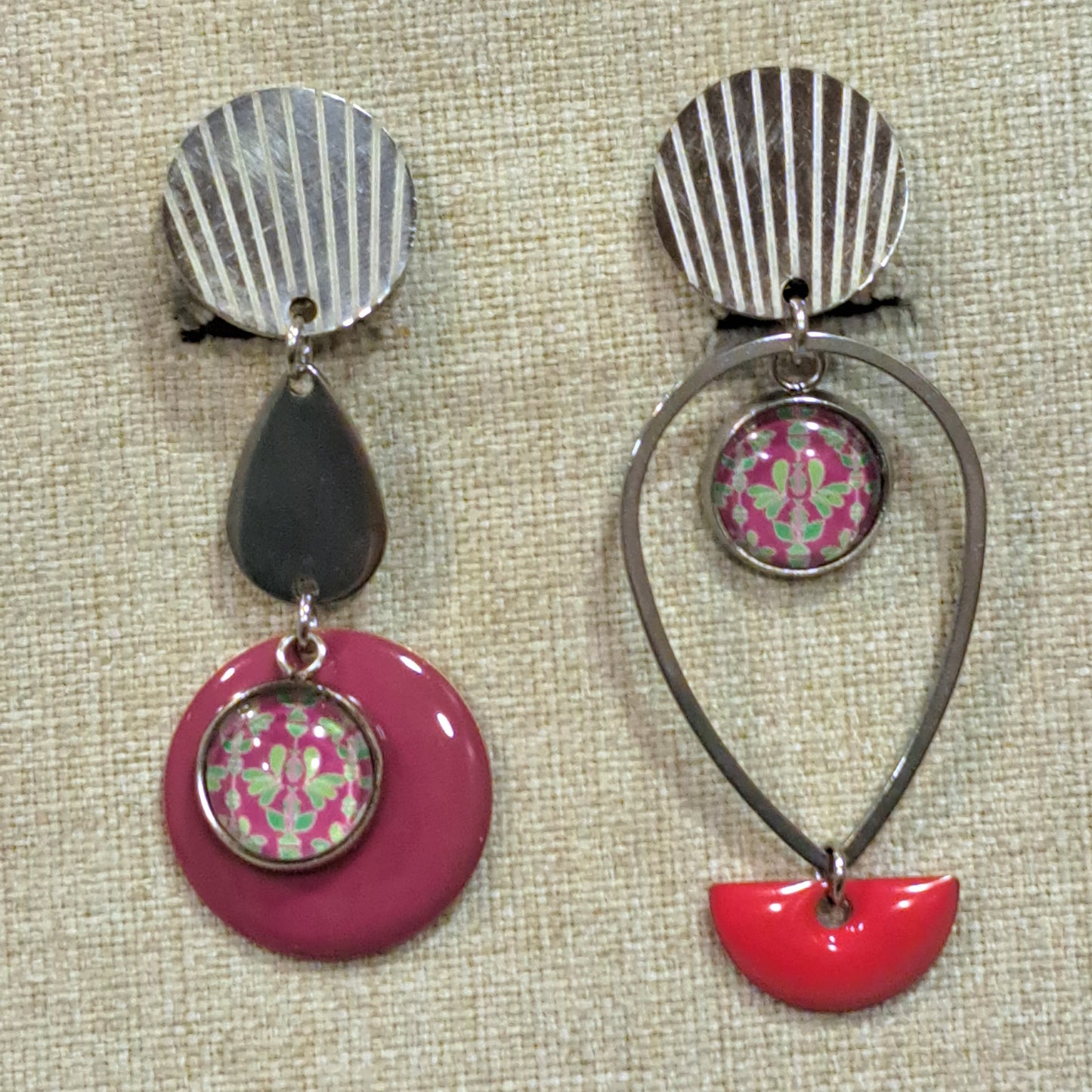 Boucles Clips Toronto rose UN CHAT QU'A SA PUCE