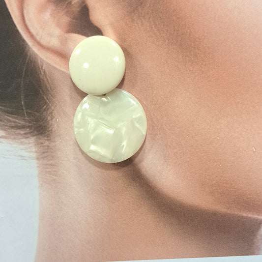 Boucles clips Nuala écru BELLE MISS