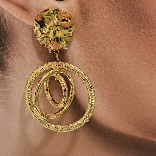 Boucles clips Anneaux or BELLE MISS