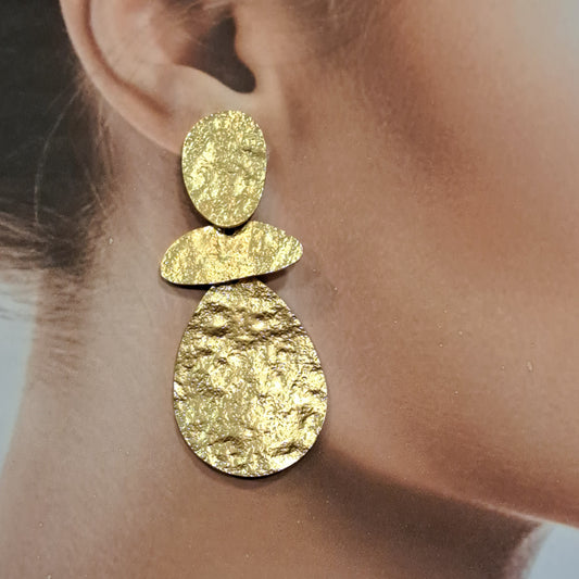 Boucles clips Nassabe or mat BELLE MISS