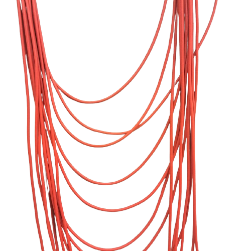 Collier sautoir Multirangs rouge Fancy