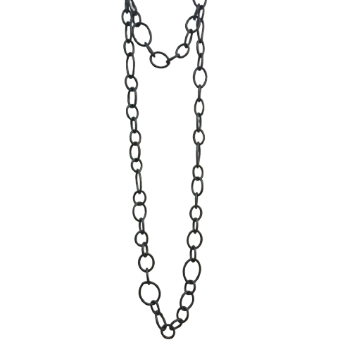 Collier sautoir Maillons noir Fancy