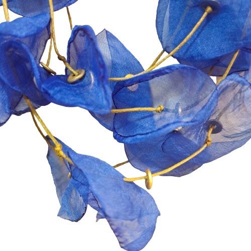 Collier Ras de cou Pétales bleu Fancy F