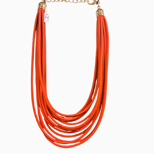 Collier Multirangs rouge Fancy