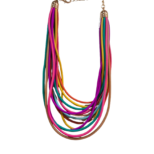 Collier Multirangs multicolore Fancy