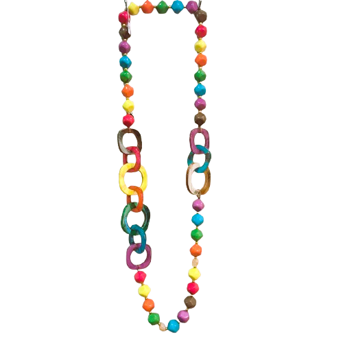Collier Maillons et Perles multicolore FANCY F