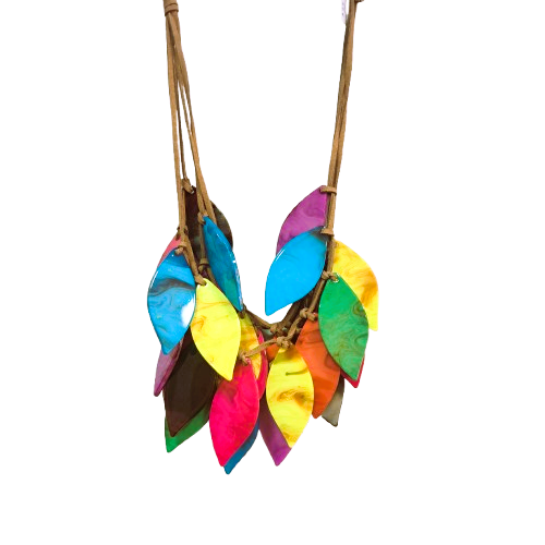 Collier Feuilles multicolore FANCY F
