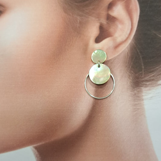 Boucles percées Adeline nacre LA PETITE SARDINE