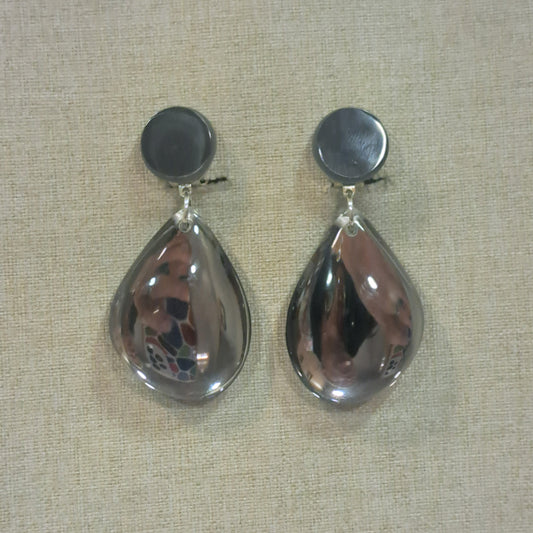 Boucles clips Galane gris VITO