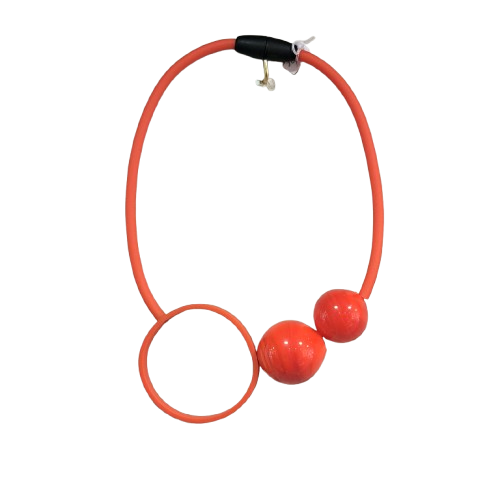 Collier Space orange SAMUEL CORAUX