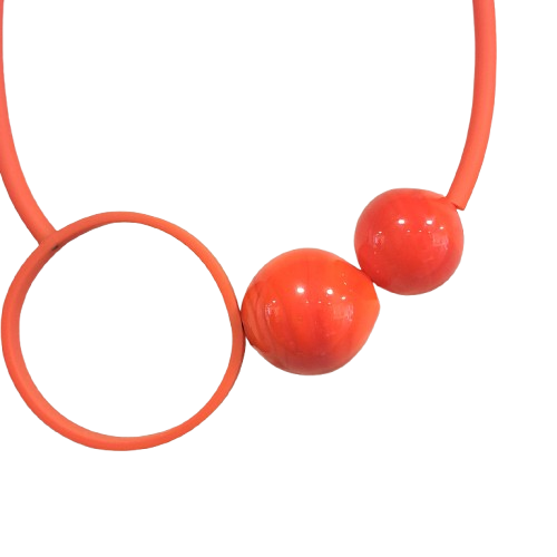 Collier Space orange SAMUEL CORAUX