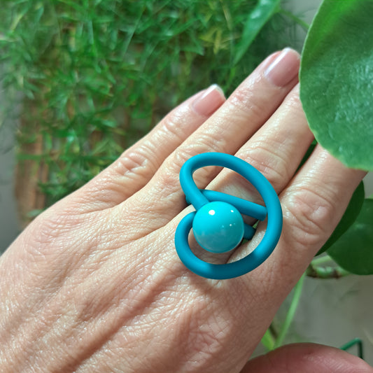 Bague Arteum turquoise SAMUEL CORAUX