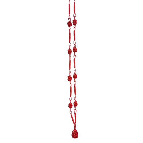 Collier sautoir Dentelle XXL rouge NAF BIJOUX