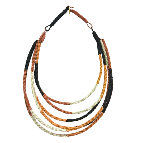 Collier Segment 6R  marron NAF BIJOUX