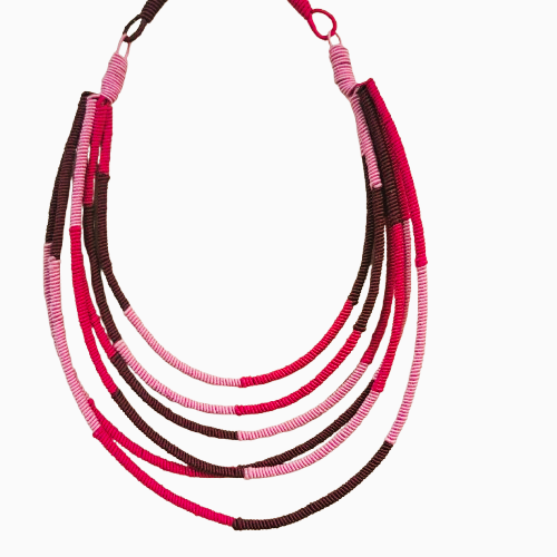 Collier Segment 6R rose NAF BIJOUX