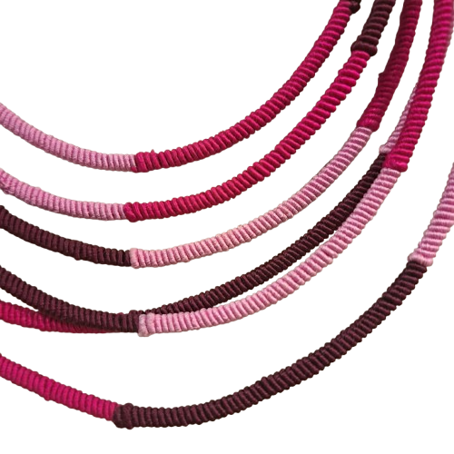 Collier Segment 6R rose NAF BIJOUX