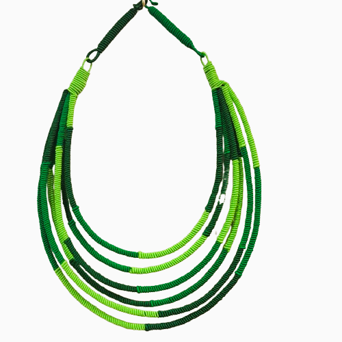 Collier Segment 6R  vert NAF BIJOUX
