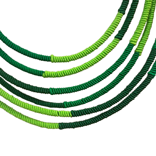 Collier Segment 6R  vert NAF BIJOUX