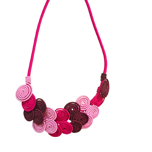 Collier Volute rose NAF BIJOUX