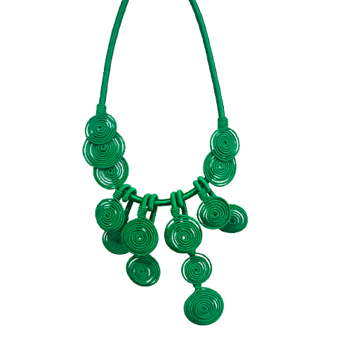 Collier Demoiselle vert NAF BIJOUX