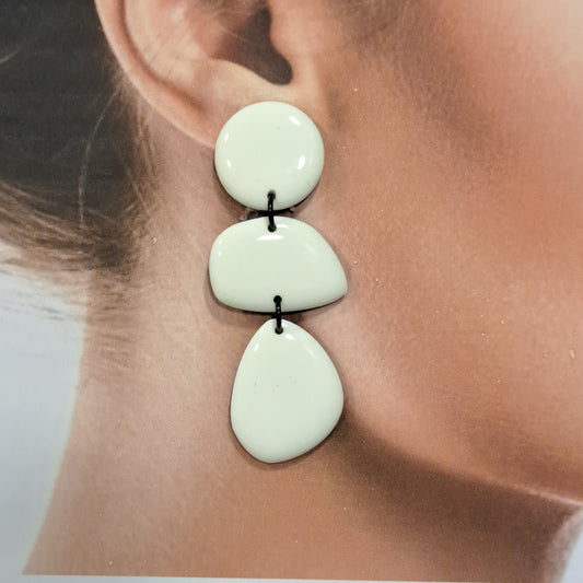Boucles clips Trio blanc THIERRY JOO