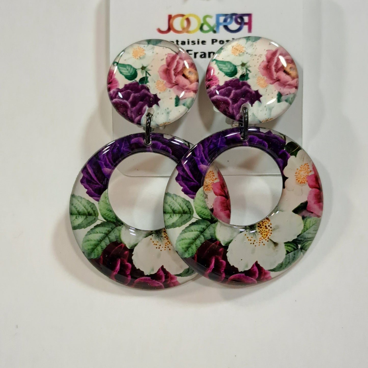 Boucles clips Créole Fleurs THIERRYJOO