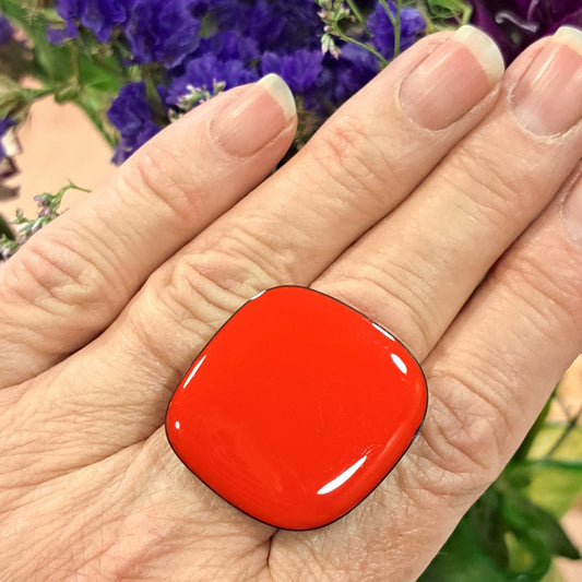 Bague Losange rouge THIERRY JOO