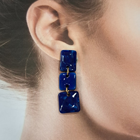 Boucles clips Néo bleu BELLE MISS
