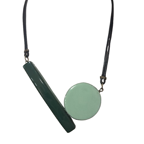 Collier Pop PM vert CHRISTINE ALLOING