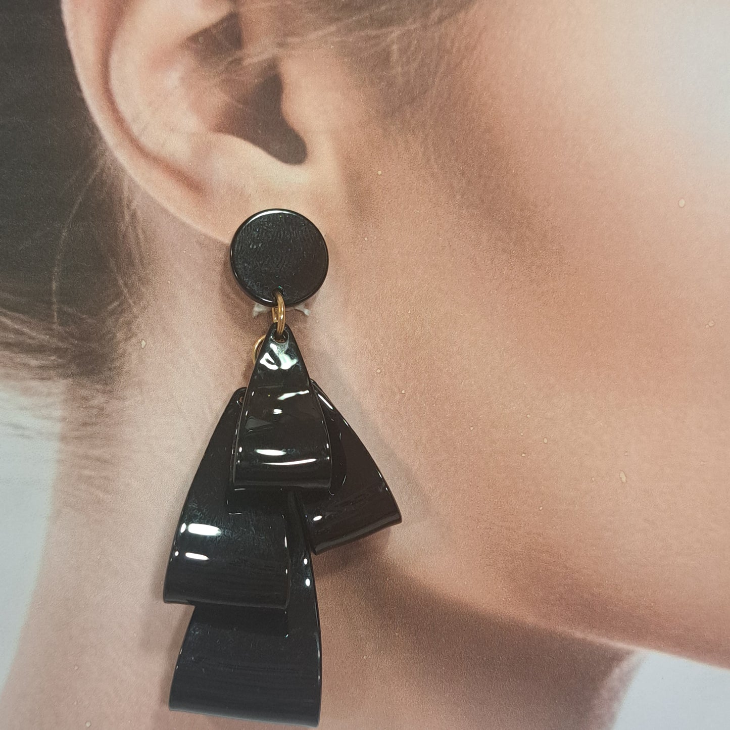 Boucles clips Nœuds noir CLEDOR