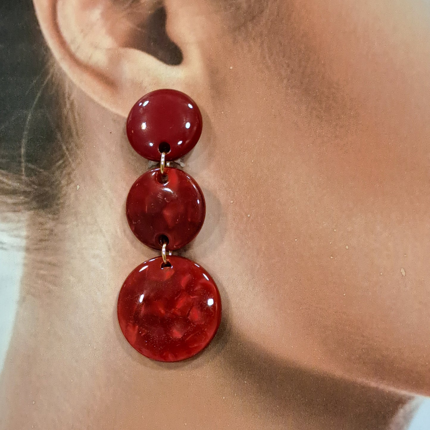 Boucles clips Nyx rouge BELLE MISS