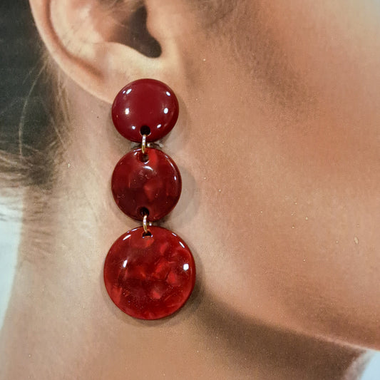 Boucles clips Nyx rouge BELLE MISS