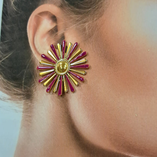 Boucles clips Yoruba rose or B MISS