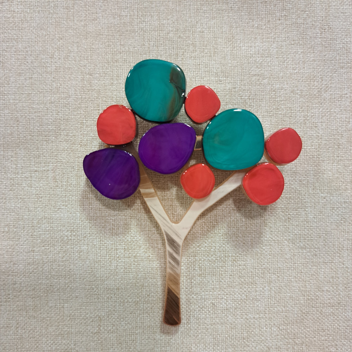 Broche Arbre multicolore Fancy F