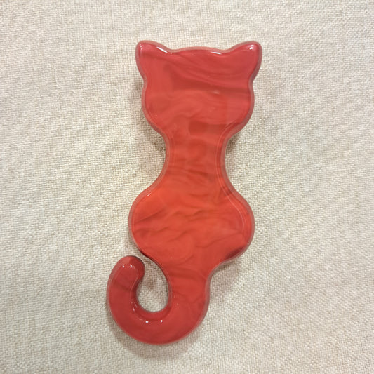 Broche Chat brique Fancy F