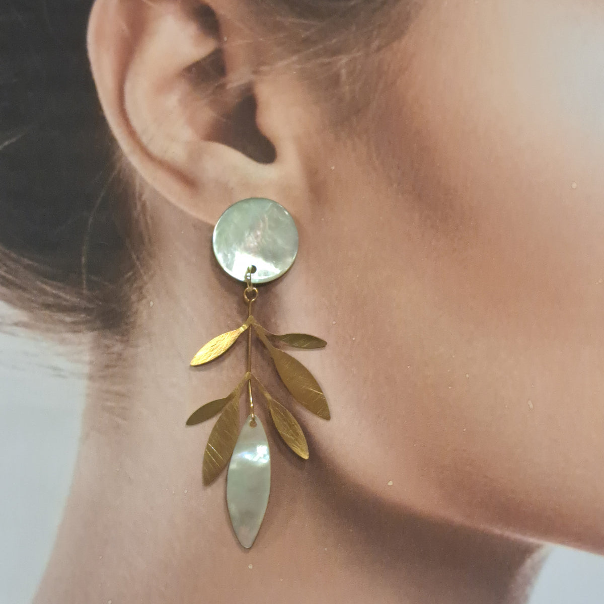 Boucles clips Feuilles naturel LA PETITE SARDINE