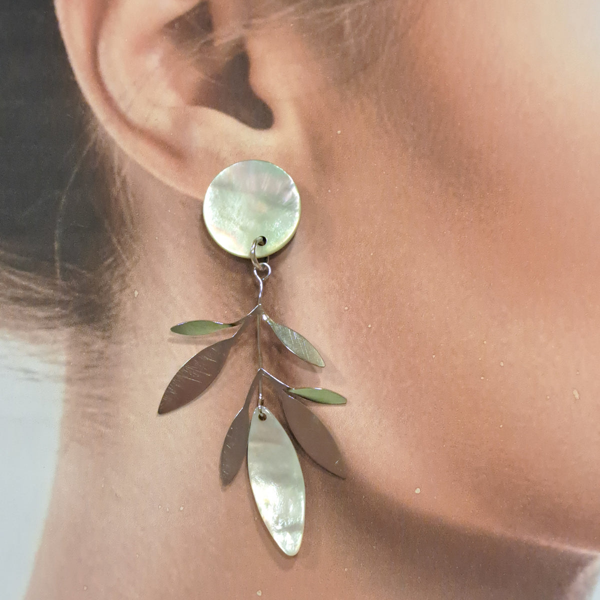 Boucles clips Feuilles naturel LA PETITE SARDINE