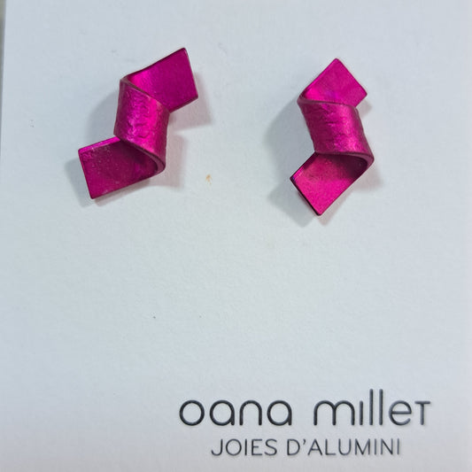 Boucles percées Nœud rose OANA MILLET