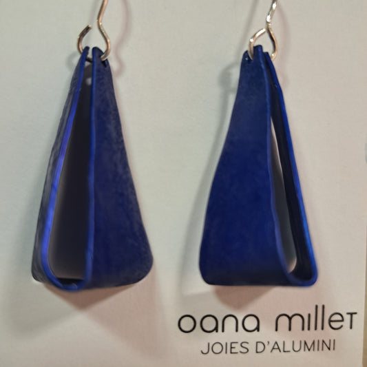 Boucles percées Triangle bleu OANA MILLET