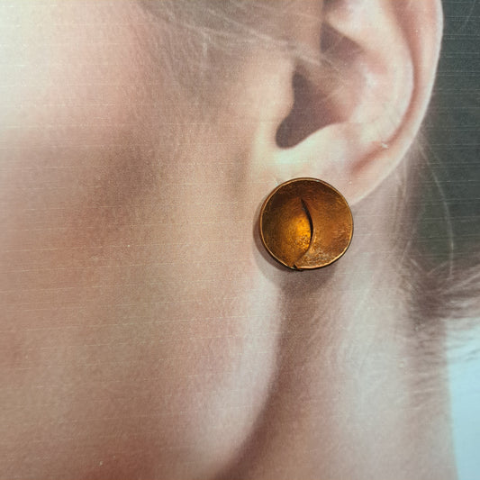 Boucles percées Capsule marron OANA MILLET