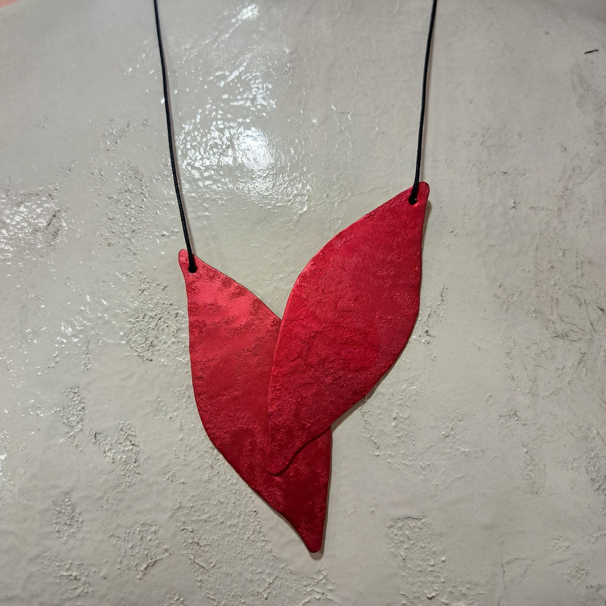 Collier Feuilles rouge OANA MILLET