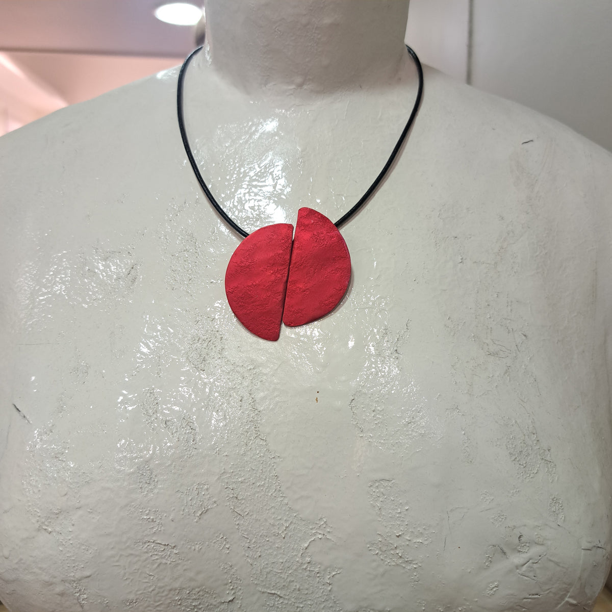 Collier Demi-Lune rouge OANA MILLET