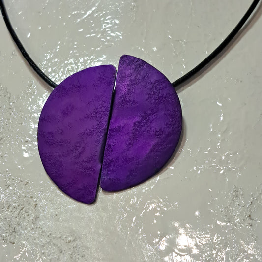Collier Demi-Lune violet OANA MILLET