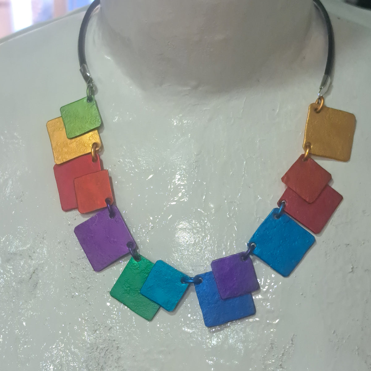 Collier Carrés multicolore OANA MILLET
